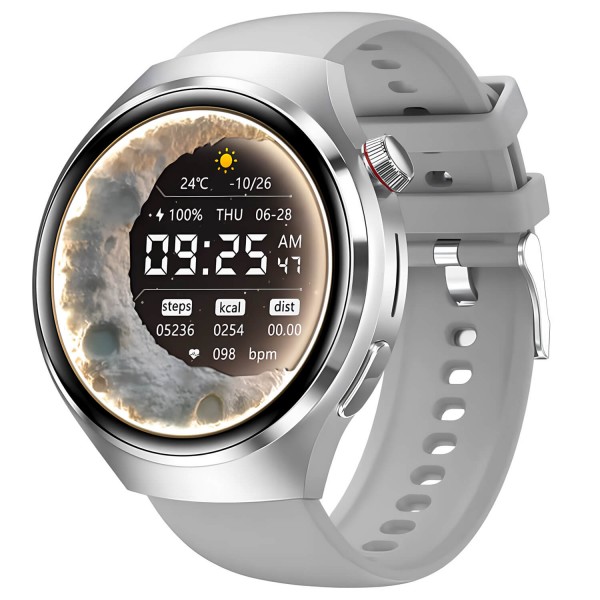 Smartwatch Microwear DK56 –  Silver Silicone